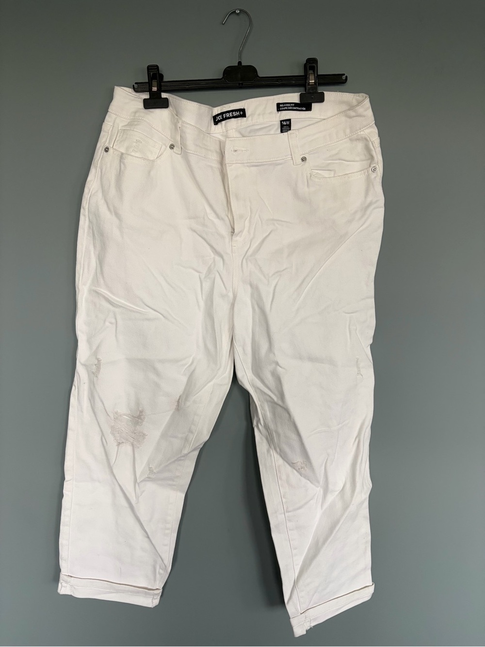 Joe Fresh White Relaxed-Fit Jeans